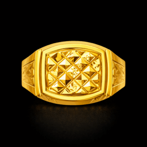 Designer Square Gold Ring for Men