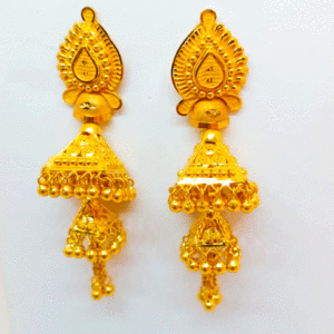 Pure 22K Gold Earrings for Women