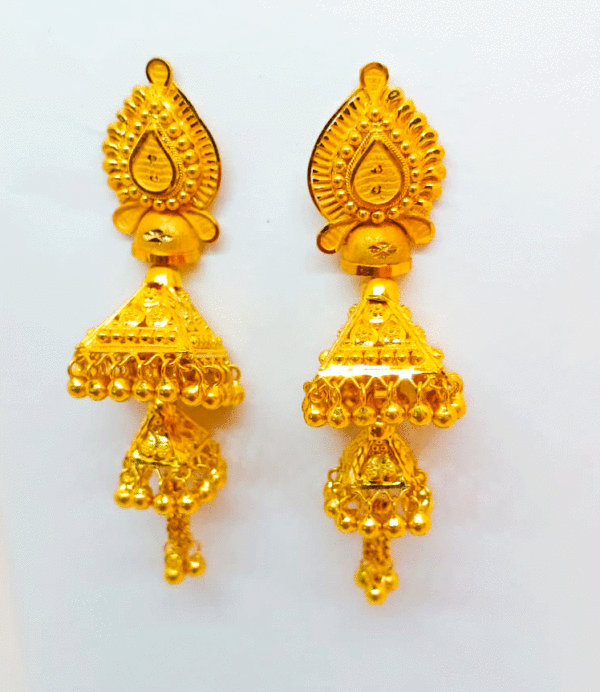 Pure 22K Gold Earrings for Women