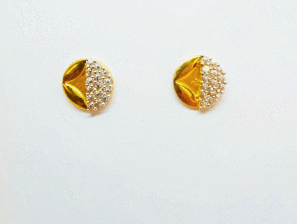 22K Gold Tops Earrings for Women