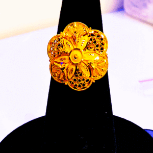 Antique Finish 22K Gold Ring For Women