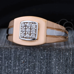 Luxury 18K Rose Gold Ring For Men's