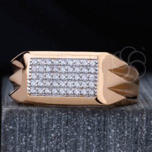 Designer 18K Rose Gold Ring For Men's