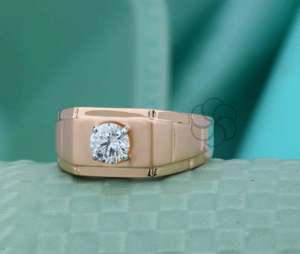 Bold Bond Classic 18K Rose Gold Ring For Men