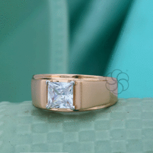 Traditional and Simple 18K Rose Gold Ring For Men's