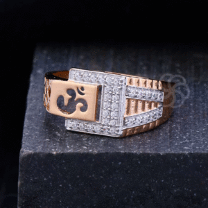 Handmade & Pure 18K Rose Gold Ring For Men's