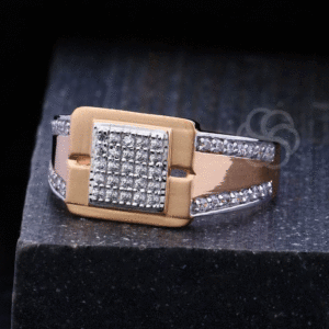 Men’s Designer 18K Rose Gold Ring