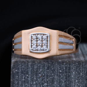 Designer 18K Rose Gold Ring For Men's