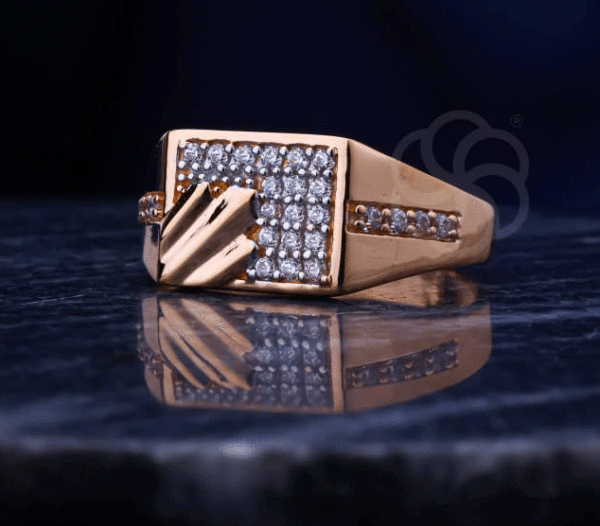 Unique Ring in Rose Gold 18K For Men's