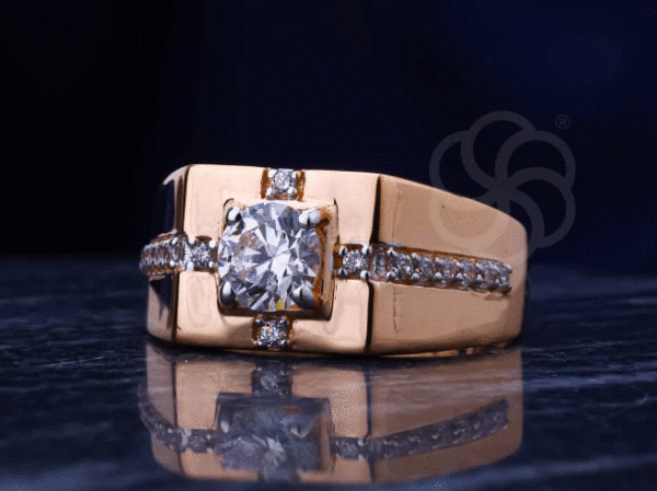 Men’s 18K Rose Gold Wedding Band