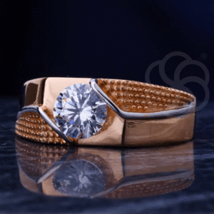 Designer 18K Rose Gold Ring for Men's