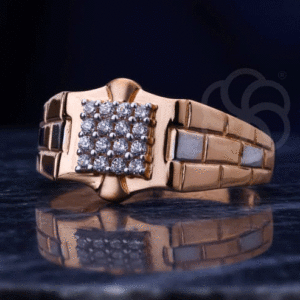 Heavy Weight 18K Rose Gold Ring for Men's