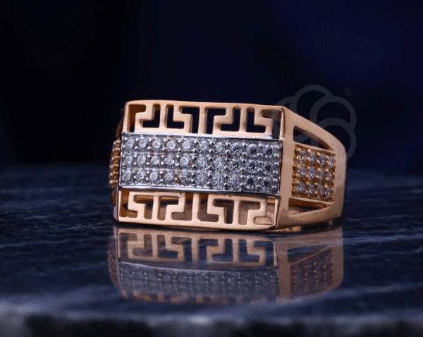 Royal 18K Rose Gold Ring For Men's