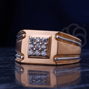 Pure 18K Gold Ring For Men's