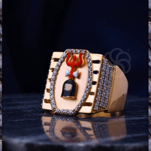Traditional 18K Gold Ring For Men's