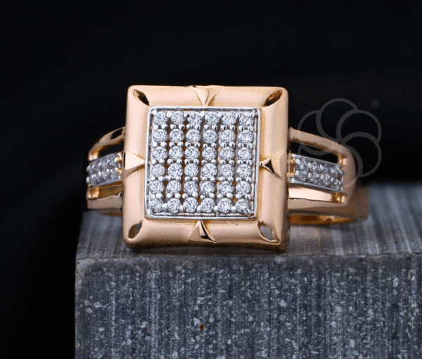 Heavy Solid 18K Gold Ring for Men