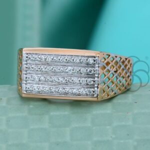 Luxury & Style 18K Rose Gold Ring for Men's