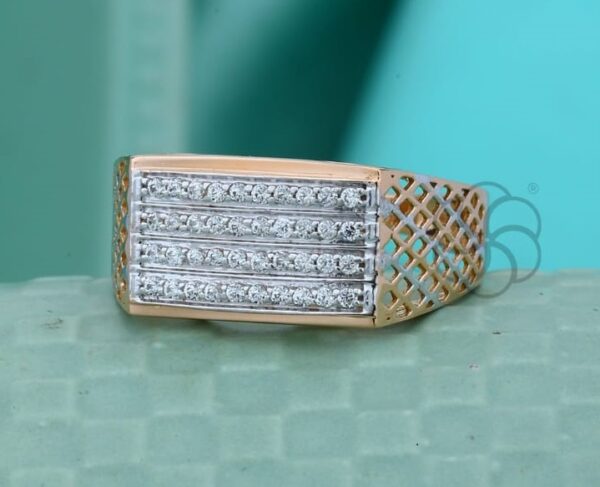 Luxury & Style 18K Rose Gold Ring for Men's