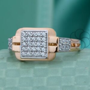 Pure 18K Rose Gold Ring for Men – Royal Elegance