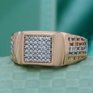 Modern Men’s Fashion Ring 18K Rose Gold