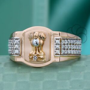 Pure 18 Karat Rose Gold Ring For Men's