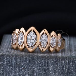 Delicate 18K Rose Gold Ring For Women's
