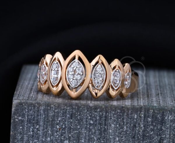 Delicate 18K Rose Gold Ring For Women's