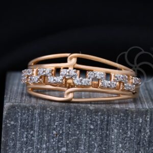 Timeless Elegance 18K Rose Gold Ring for Women's