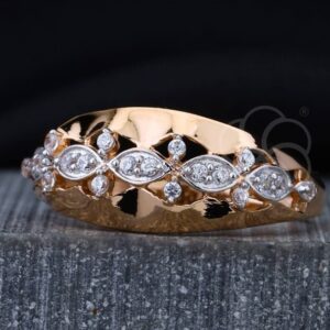 Pure 18K Rose Gold Band for Women's