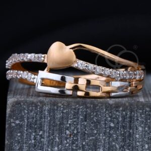 Stylish Women's Ring in 18K Rose Gold
