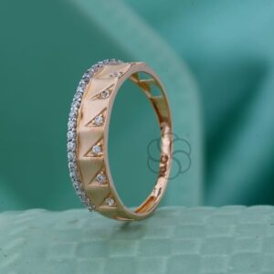 Pure 18K Rose Gold Ring for Women's
