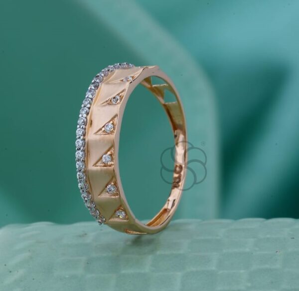 Pure 18K Rose Gold Ring for Women's