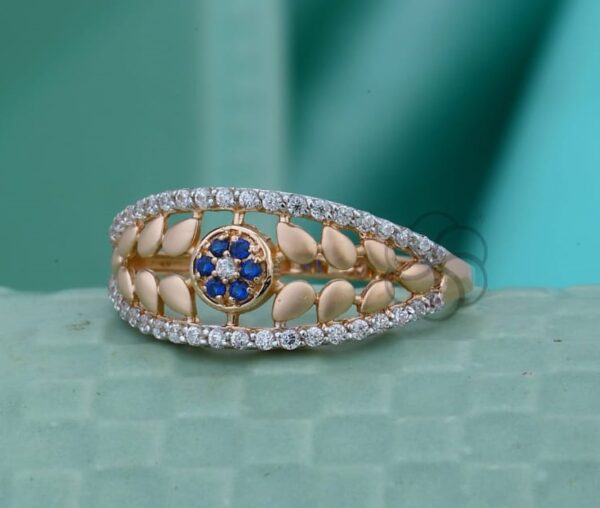 Elegant 18K Rose Gold Ring for Women's