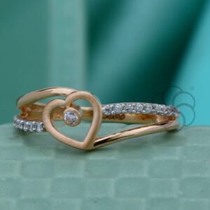 18K Rose Gold Ring for Women's