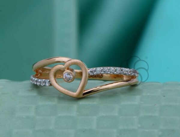 18K Rose Gold Ring for Women's