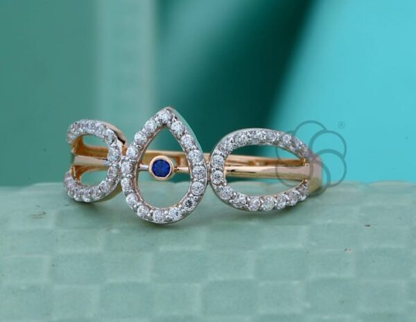 18K Rose Gold Ring for Women's