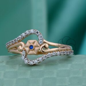 18K Rose Gold Ring for Women's