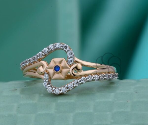 18K Rose Gold Ring for Women's