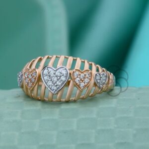 Classy – Real 18K Rose Gold Ring for Women's