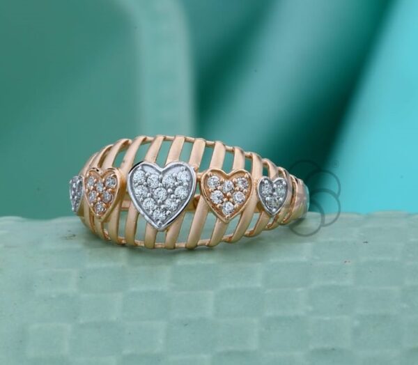 Classy – Real 18K Rose Gold Ring for Women's