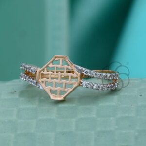 Refined Real 18K Rose Gold Ring for Women's