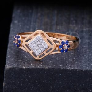 Radiate Grace – 18K Rose Gold Ring for Women's