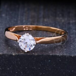 Designer 18K Rose Gold Ring For Women's