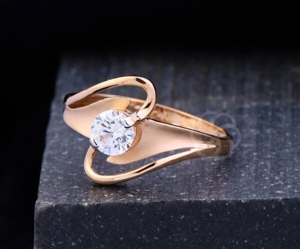 18K Rose Gold Ring for Women's
