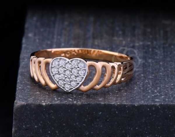 18K Rose Gold Ring for Women's