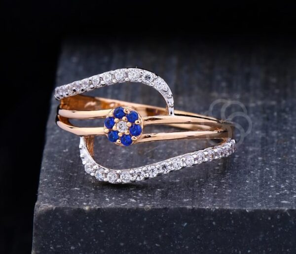 18K Rose Gold Ring for Women's