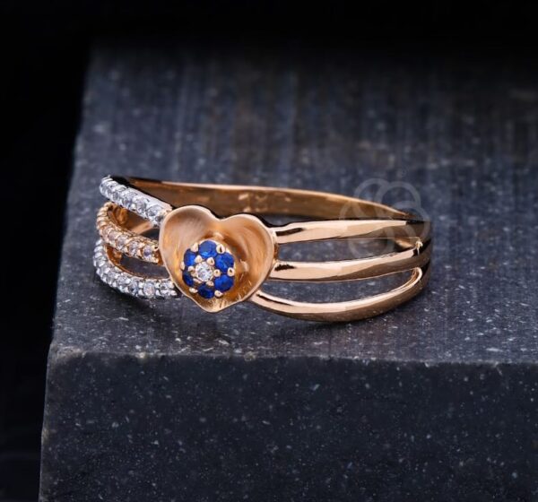 Luxury 18K Rose Gold Ring For Women's
