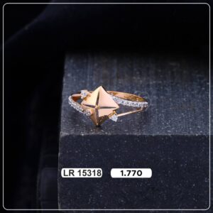 Golden Glow – 18K Rose Gold Ring For Women's
