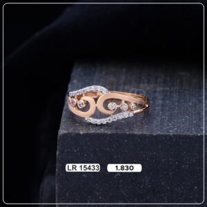 Elegant 18K Rose Gold Ring for Women's