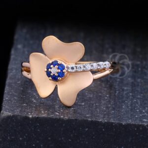 Elegant 18K Rose Gold Ring for Women's